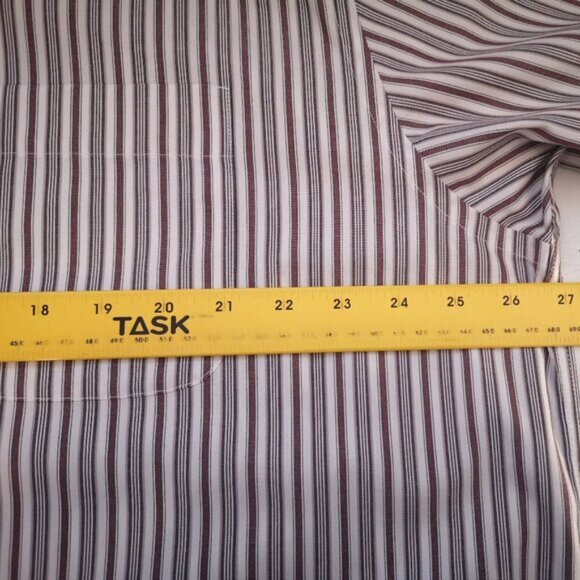 Eddie Bauer Relaxed Fit Mens Size XL Wrinkle Resistant Striped Shirt - Picture 10 of 12